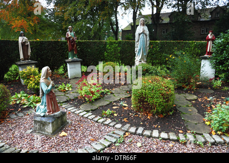 English Martyrs garden, Whalley, Lancashire. Stock Photo