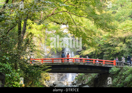 Minoh Falls in Minoh Park near Osaka in Japan. Stock Photo