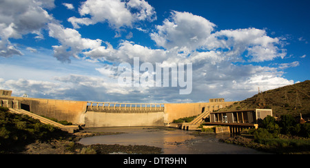 Scenic view of the Gariep Dam on the Orange River Stock Photo