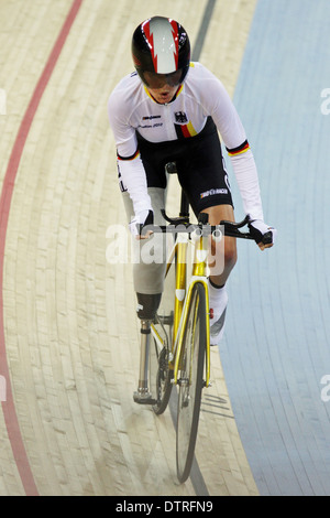 Denise Schindler of Germany in the women's Individual C1-2-3 Pursuit at the London 2012 Paralympics Stock Photo