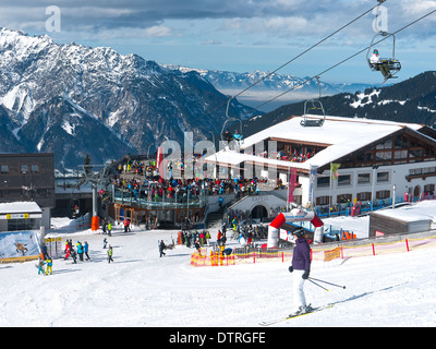 Montafon Ski resort in Austria Stock Photo