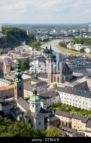 Salzburg Altstadt (Old town) in Austria. Stock Photo