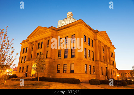 Old courthouse in Lincoln, Logan County, Illinois, United States Stock Photo