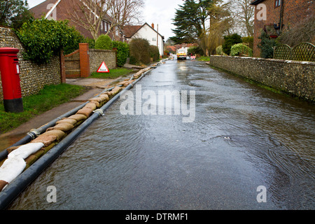 Hambledon village flooding Stock Photo