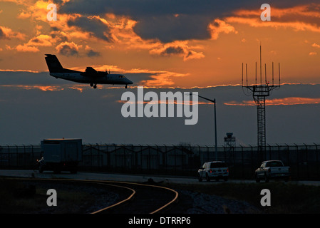 Air travel at Philadelphia International Airport in Philadelphia, Pennsylvania. Stock Photo