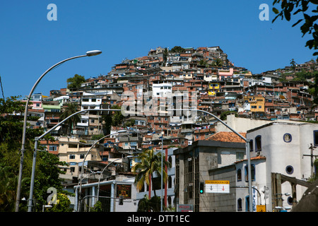 Vidigal slum, favela Vidigal, Rio de Janeiro, Brazil Stock Photo
