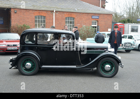 Classic Rover cars at a car club gathering in England - 1940s P3 and ...