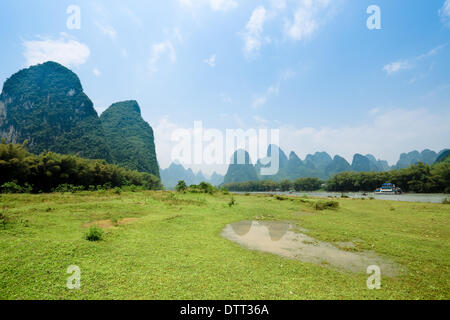 karst landform scenery in guilin Stock Photo