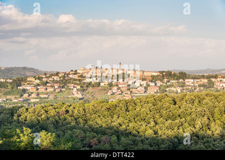 Typical village in Tuscany landscape Italy Stock Photo