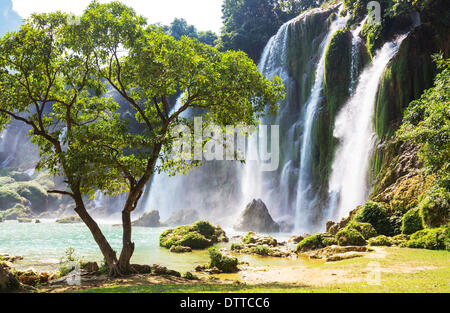 Waterfall in Vietnam Stock Photo