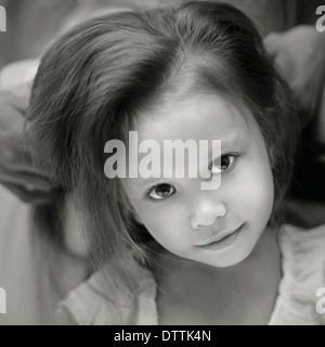 Caucasian girl smiling Stock Photo