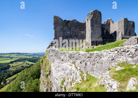 Carreg Cennen Castle Wales UK Stock Photo