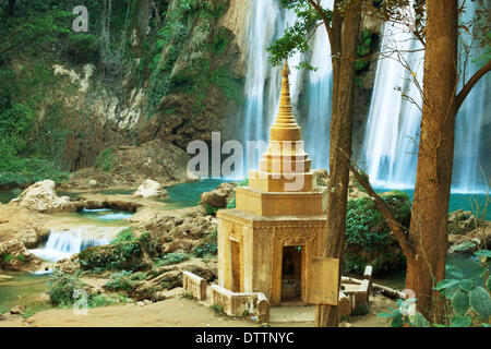 Waterfall in Myanmar Stock Photo