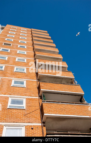 A high rise block of flats in Kemp Town area of Brighton Stock Photo
