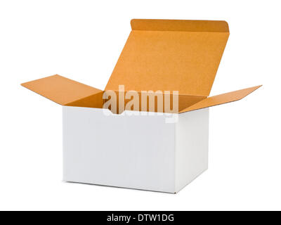 Empty cardboard box Stock Photo