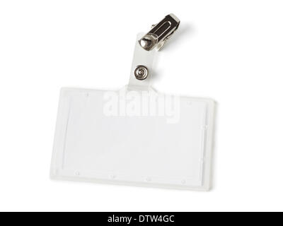 Blank badge on white background. Mockup for design Stock Photo - Alamy