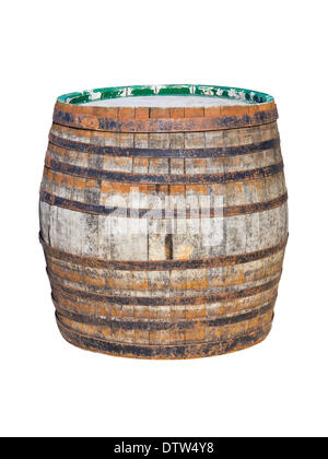 Old wooden barrel Stock Photo