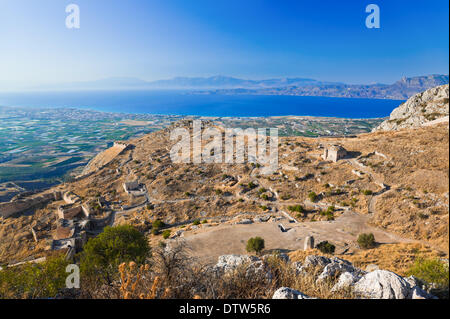 Old fort in Corinth, Greece Stock Photo