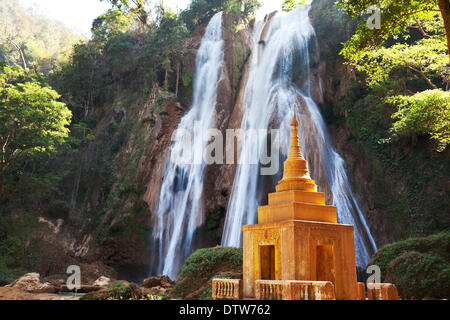 Waterfall in Myanmar Stock Photo