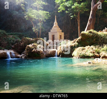 Waterfall in Myanmar Stock Photo