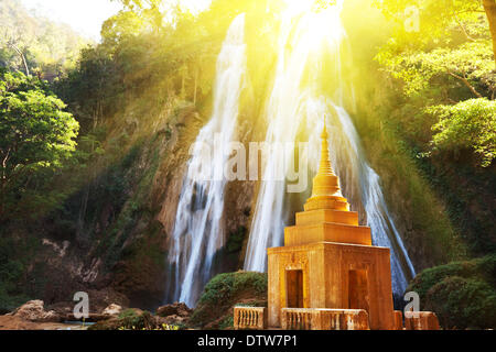 Waterfall in Myanmar Stock Photo