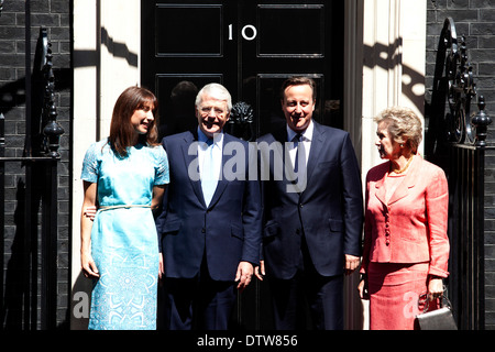 David Cameron will host a lunch at Downing Street for Her Majesty The Queen and the Duke of Edinburgh and past Prime Ministers: Stock Photo