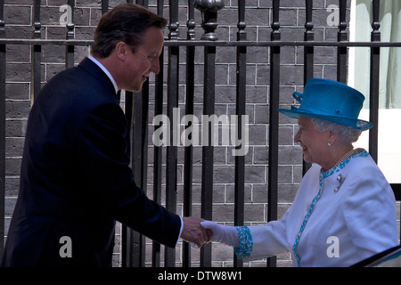 David Cameron will host a lunch at Downing Street for Her Majesty The Queen and the Duke of Edinburgh and past Prime Ministers: Stock Photo