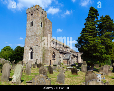 All Saints Church in the picturesque village of Ripley, North Yorkshire, England, UK Stock Photo