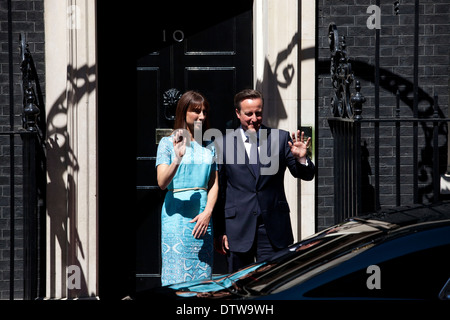 David Cameron will host a lunch at Downing Street for Her Majesty The Queen and the Duke of Edinburgh and past Prime Ministers: Stock Photo