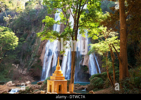 Waterfall in Myanmar Stock Photo