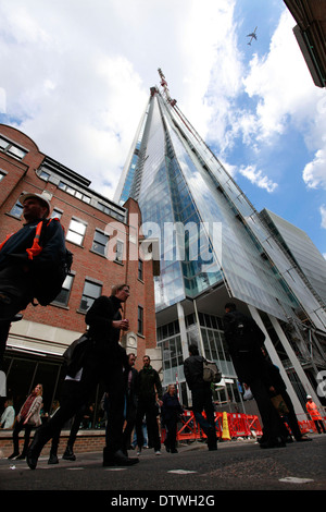 the unfinished Shard, the European Union's tallest building Stock Photo