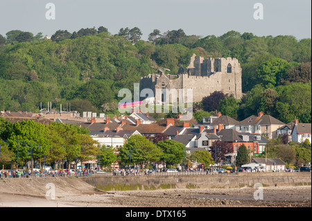 Oystermouth Castle, Mumbles, Swansea, Wales. Stock Photo