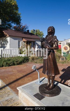 USA, Kansas, Liberal, Dorothy's House, replica of the house from the film Wizard of Oz Stock Photo