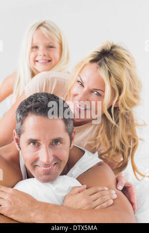 family posing together Stock Photo - Alamy