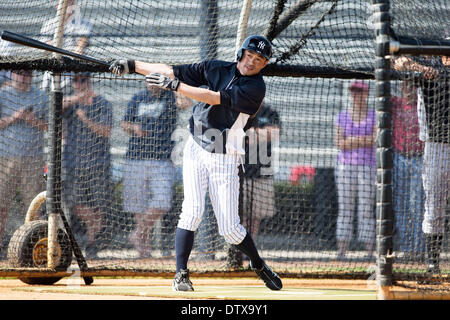 Tampa, Florida, USA. 23rd Feb, 2014. Ichiro Suzuki (Yankees) MLB : New York Yankees spring training baseball camp at George M. Steinbrenner Field in Tampa, Florida, United States . © Thomas Anderson/AFLO/Alamy Live News Stock Photo