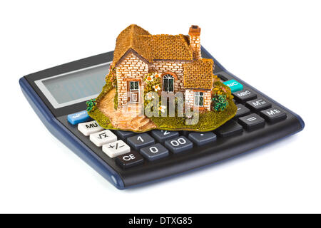 Calculator and house Stock Photo