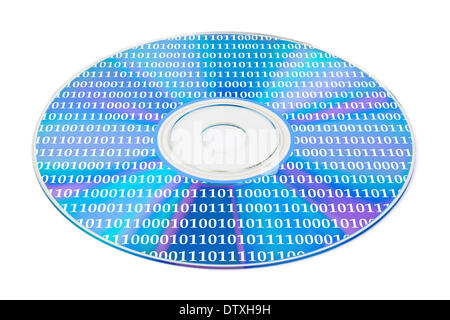 Bytes on computer disk Stock Photo