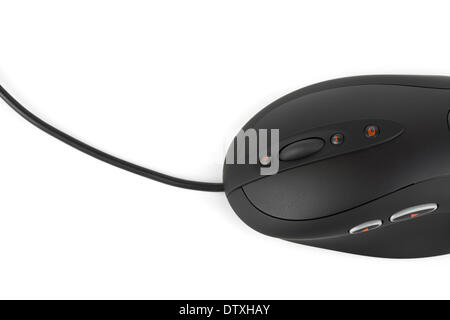 Computer mouse and cable Stock Photo