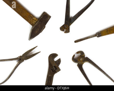 Old DIY tools Stock Photo