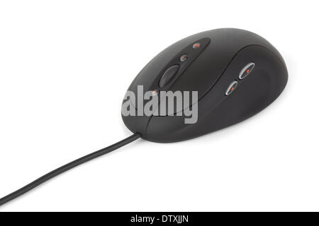 Computer mouse and cable Stock Photo