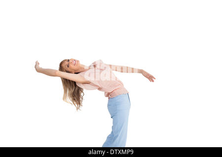 Elegant woman in dance classic position Stock Photo