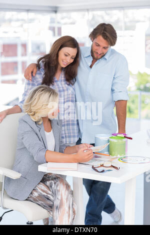 United team of interior designer Stock Photo