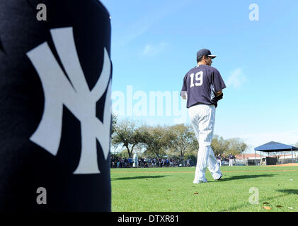 Tampa, Florida, USA. 23rd Feb, 2014. Masahiro Tanaka (Yankees) MLB : New York Yankees spring training baseball camp at George M. Steinbrenner Field in Tampa, Florida, United States . © AFLO/Alamy Live News Stock Photo