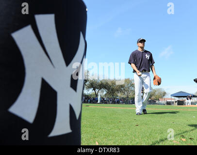 Tampa, Florida, USA. 23rd Feb, 2014. Masahiro Tanaka (Yankees) MLB : New York Yankees spring training baseball camp at George M. Steinbrenner Field in Tampa, Florida, United States . © AFLO/Alamy Live News Stock Photo