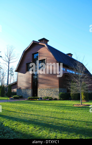 Sunset at the Billy Graham Library Stock Photo