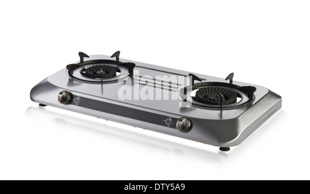 portable gas stove isolated on white background Stock Photo