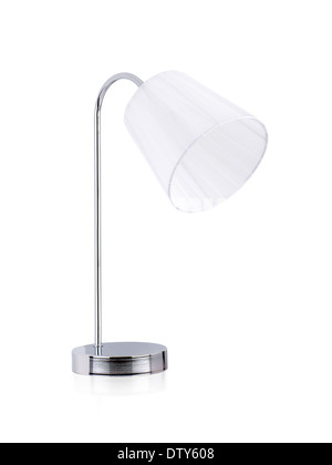 White table lamp isolated on white background Stock Photo