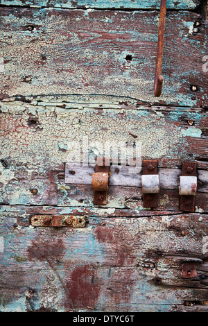 A worn, aged doorway in Tuscany, Toscana, Italy Stock Photo