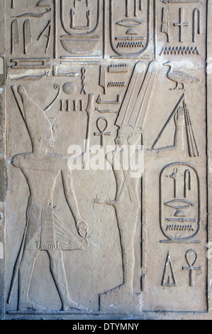 White Chapel Sesostris I (Senousert or Senousret I) (1971-1926 b.C.) in Open Air Museum Karnak Temple Stock Photo