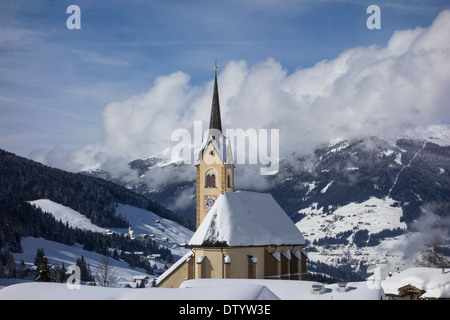 Parish church, Kartitsch, Lesachtal valley, East Tyrol, Austria Stock Photo